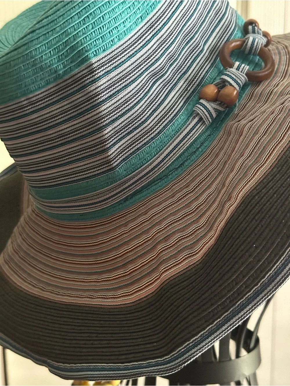 Cynthia Rowley Striped Wide Brim Sun Hat